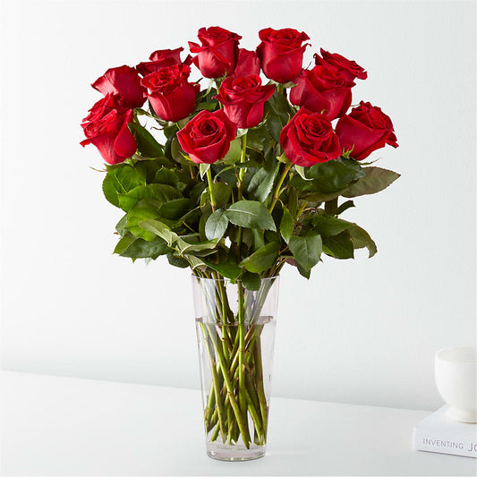 Long Stem Red Rose Bouquet – Greenery Plus Florist, Monroe NY