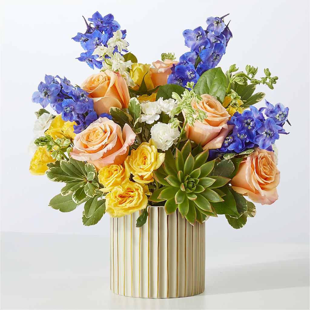 Cobalt Reverie Bouquet – Greenery Plus Florist, Monroe NY