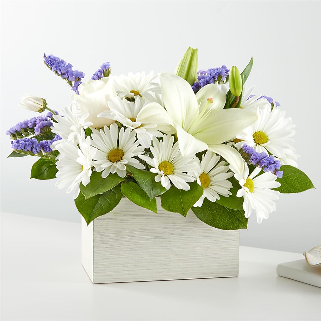 Beyond Blue Box Bouquet – Greenery Plus Florist, Monroe NY