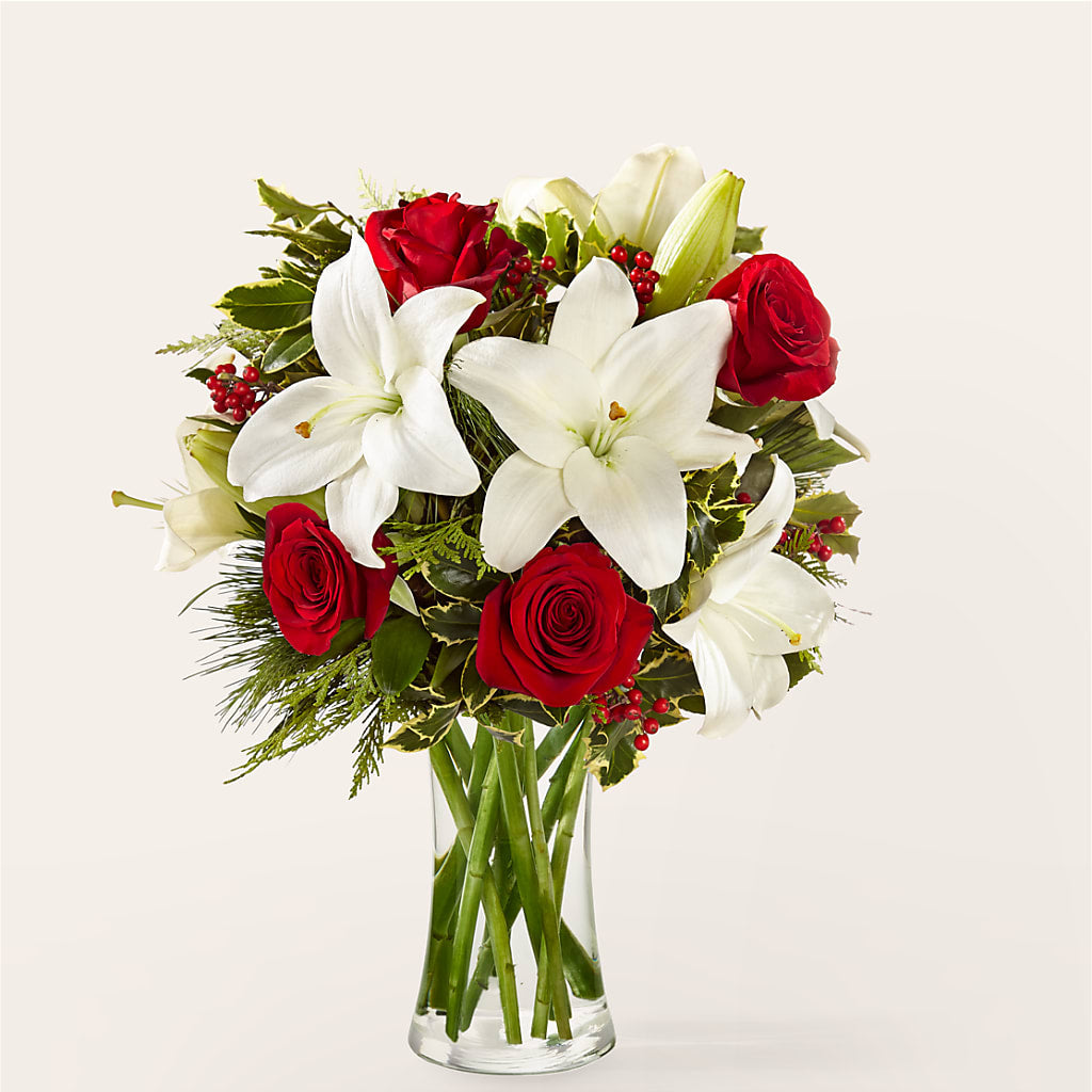Sparkling Snowflakes Bouquet – Greenery Plus Florist, Monroe NY