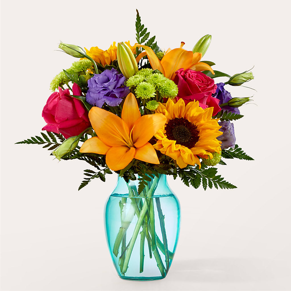 Double Rainbow Bouquet – Greenery Plus Florist, Monroe NY