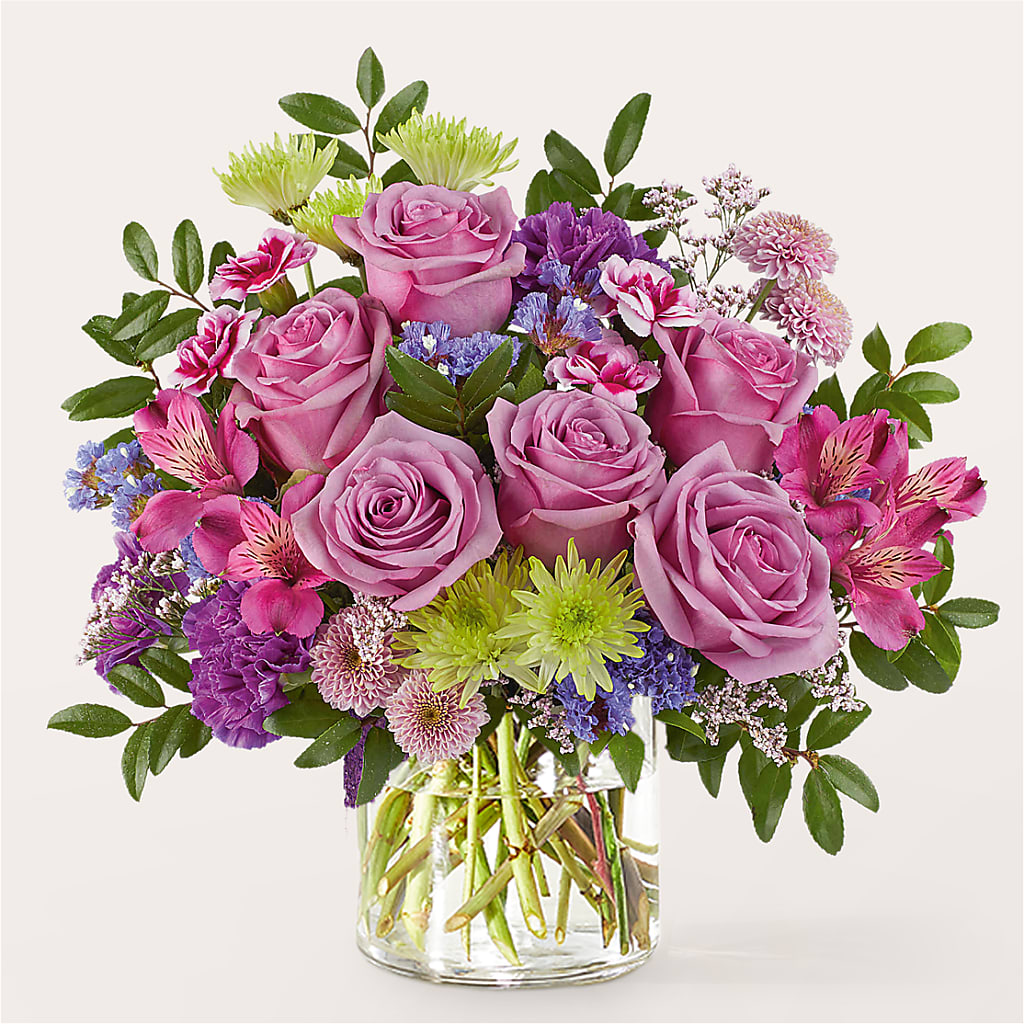 Glass Half Full Bouquet – Greenery Plus Florist, Monroe NY