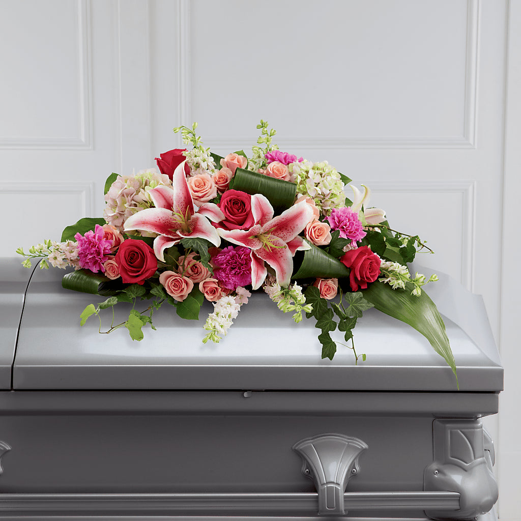 Splendid Grace Casket Spray – Greenery Plus Florist, Monroe NY