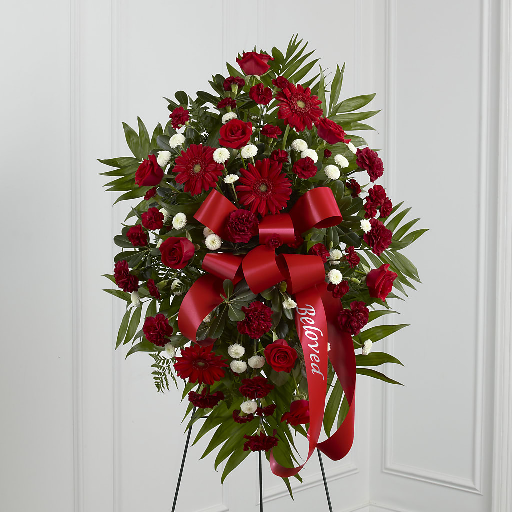 Treasured Memories Standing Spray – Greenery Plus Florist, Monroe NY
