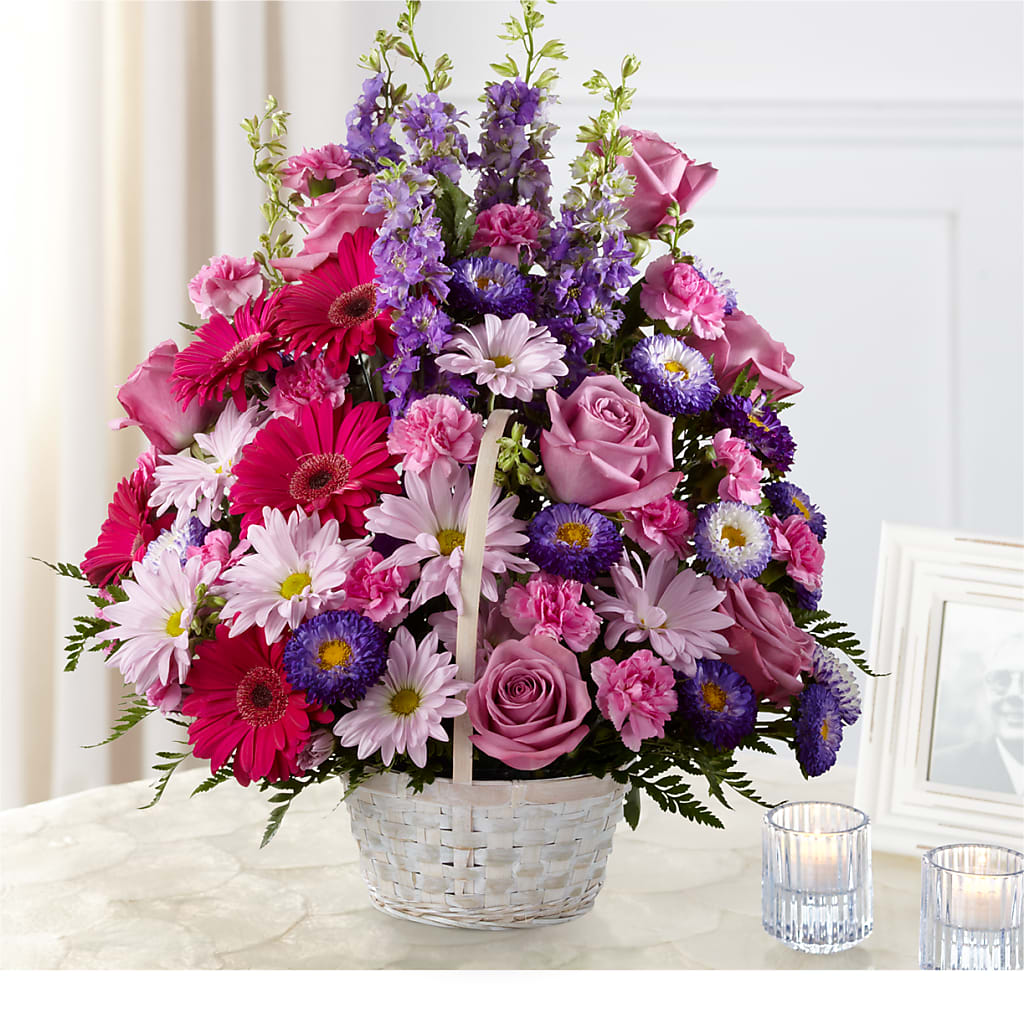 Pastel Peace Basket – Greenery Plus Florist, Monroe NY