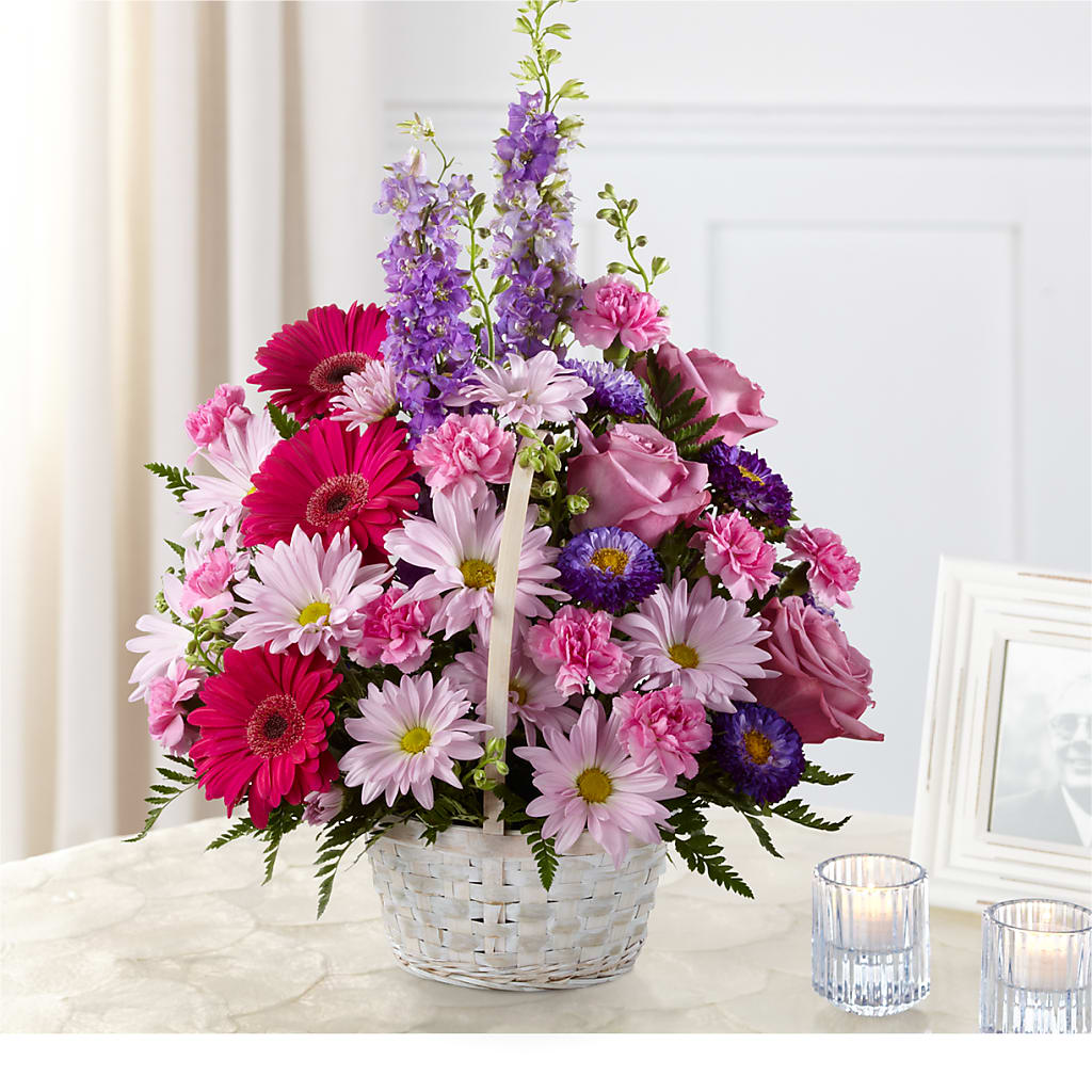 Pastel Peace Basket – Greenery Plus Florist, Monroe NY