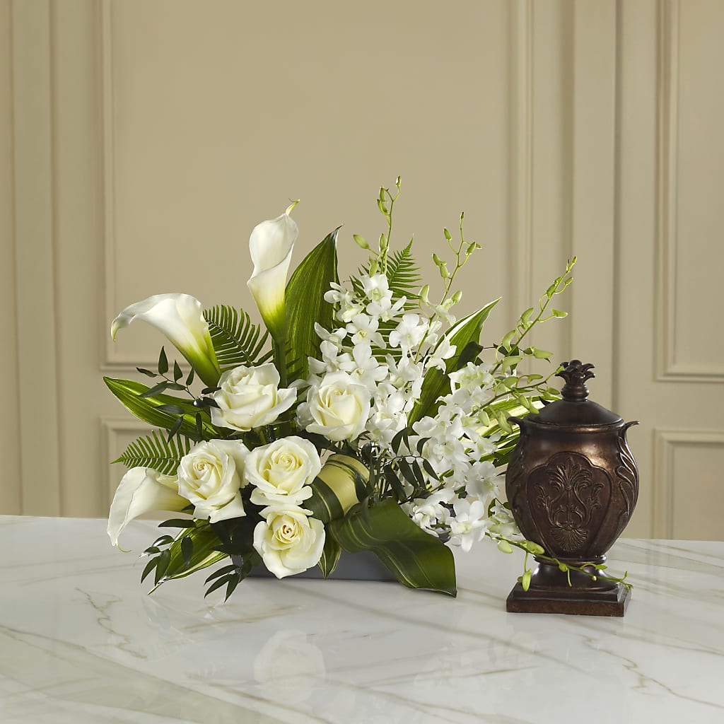 At Peace Arrangement – Greenery Plus Florist, Monroe NY
