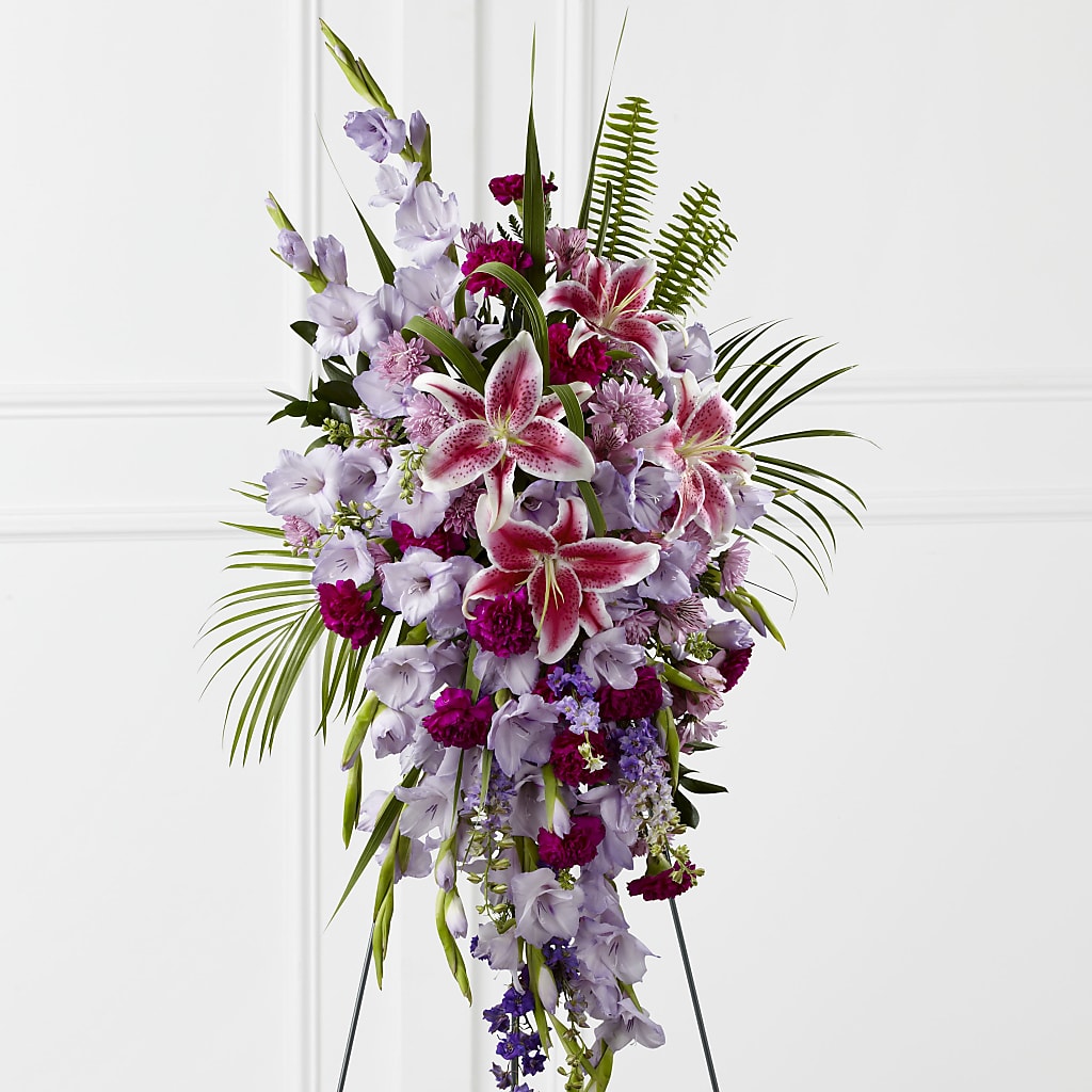 Tender Touch Standing Spray – Greenery Plus Florist, Monroe NY