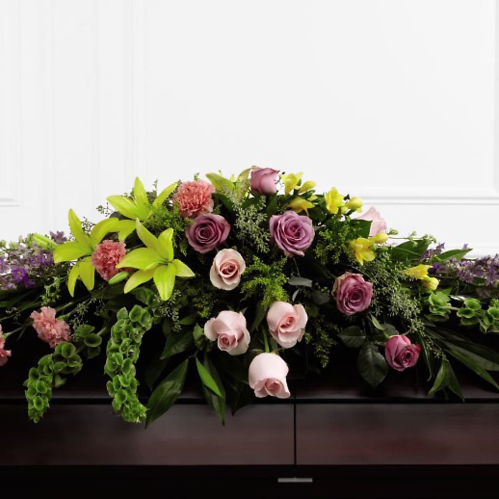 Forever Beloved Casket Spray – Greenery Plus Florist, Monroe NY