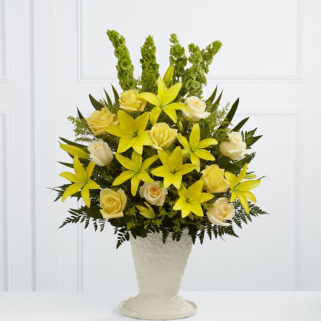 Golden Memories Arrangement – Greenery Plus Florist, Monroe NY