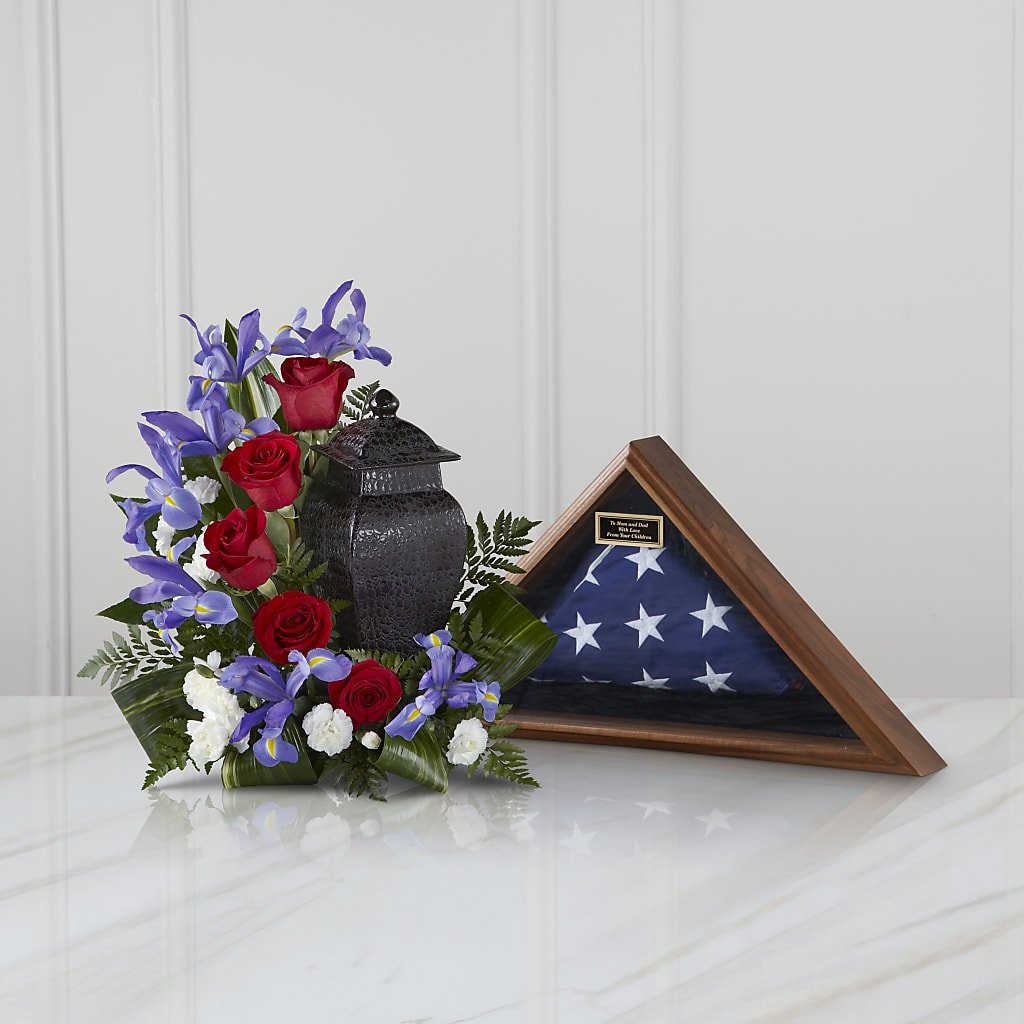 Patriotic Tribute Arrangement – Greenery Plus Florist, Monroe NY