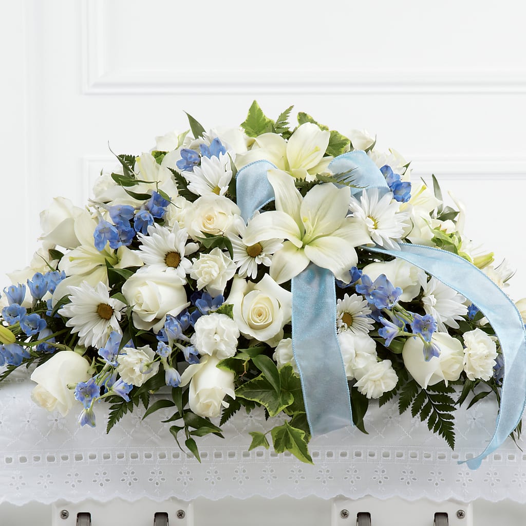 Tender Treasure Casket Spray – Greenery Plus Florist, Monroe NY