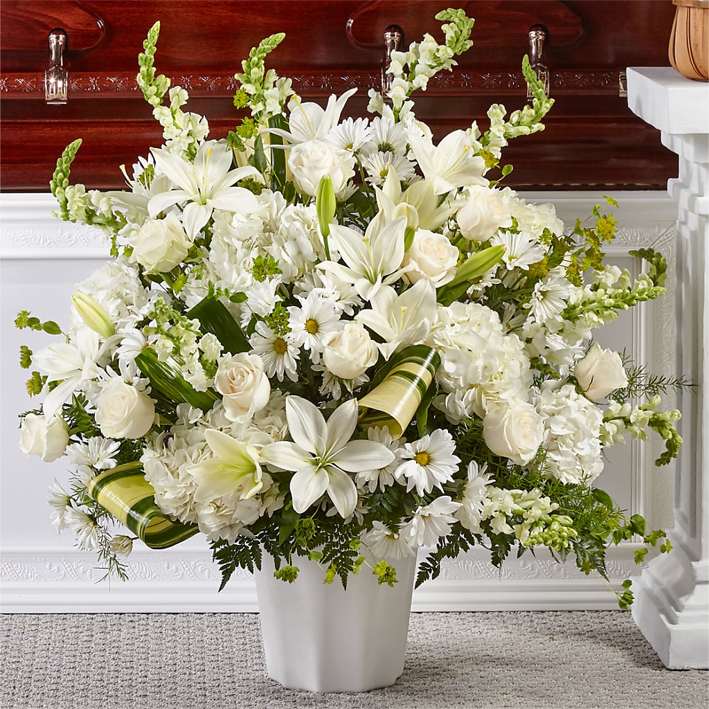 Thoughts of Tranquility Floor Basket – Greenery Plus Florist, Monroe NY