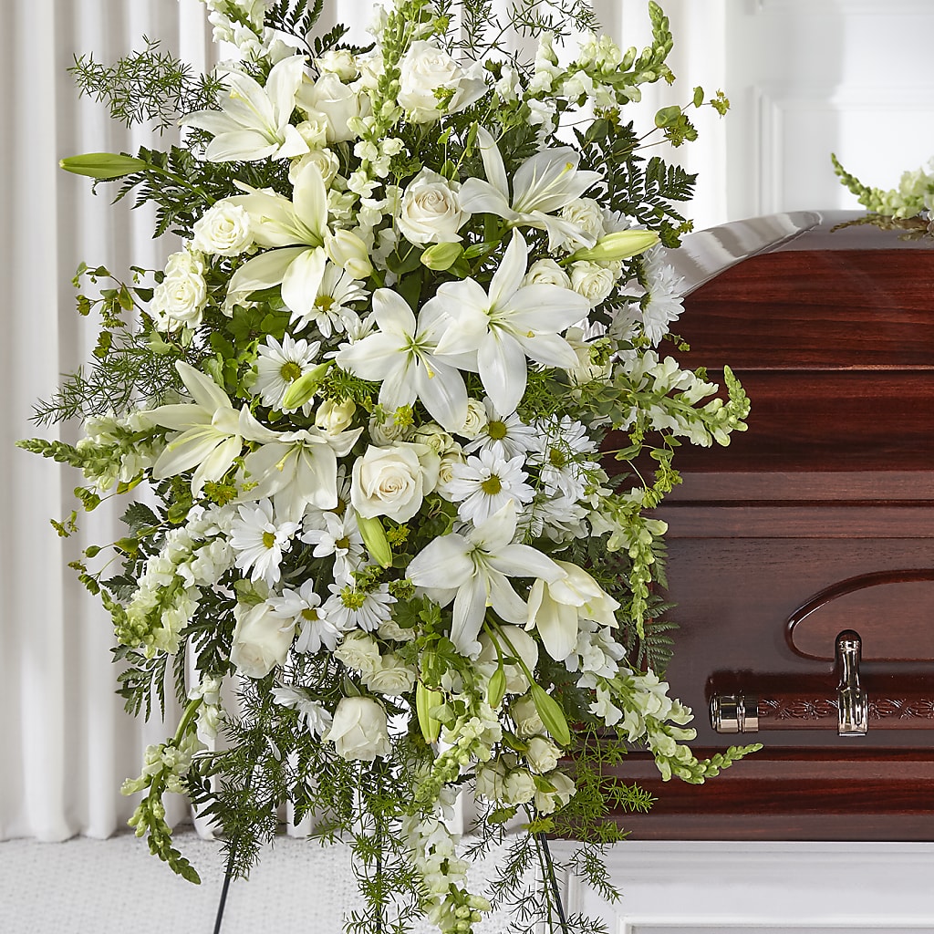 Loving Thoughts Standing Spray – Greenery Plus Florist, Monroe NY