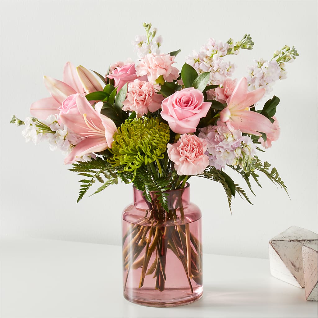 Pretty in Pink Bouquet – Greenery Plus Florist, Monroe NY