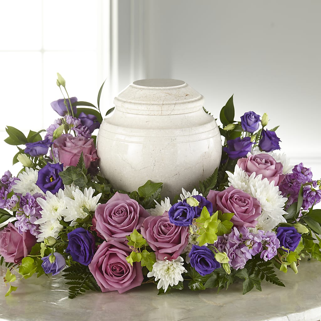 Blooming Sympathy Cremation Adornment – Greenery Plus Florist, Monroe NY