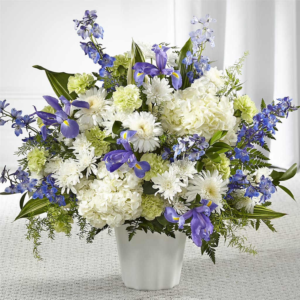Soft Serenity Floor Basket – Greenery Plus Florist, Monroe NY