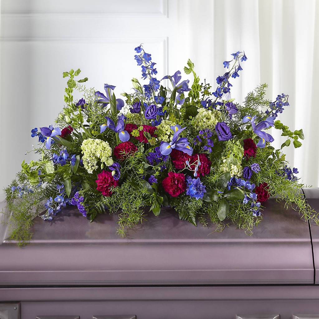 Always Treasured Casket Spray – Greenery Plus Florist, Monroe NY