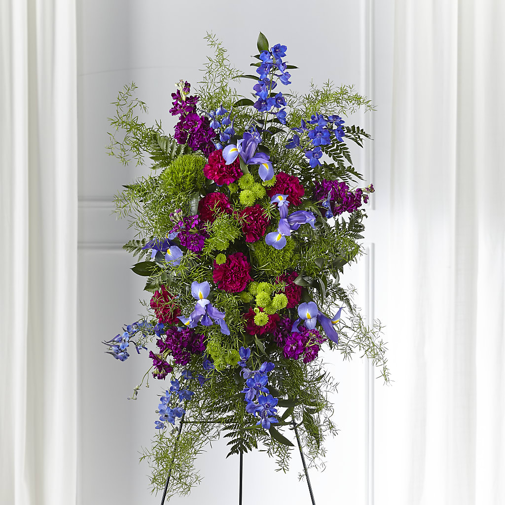 Heavenly Skies Standing Spray – Greenery Plus Florist, Monroe NY
