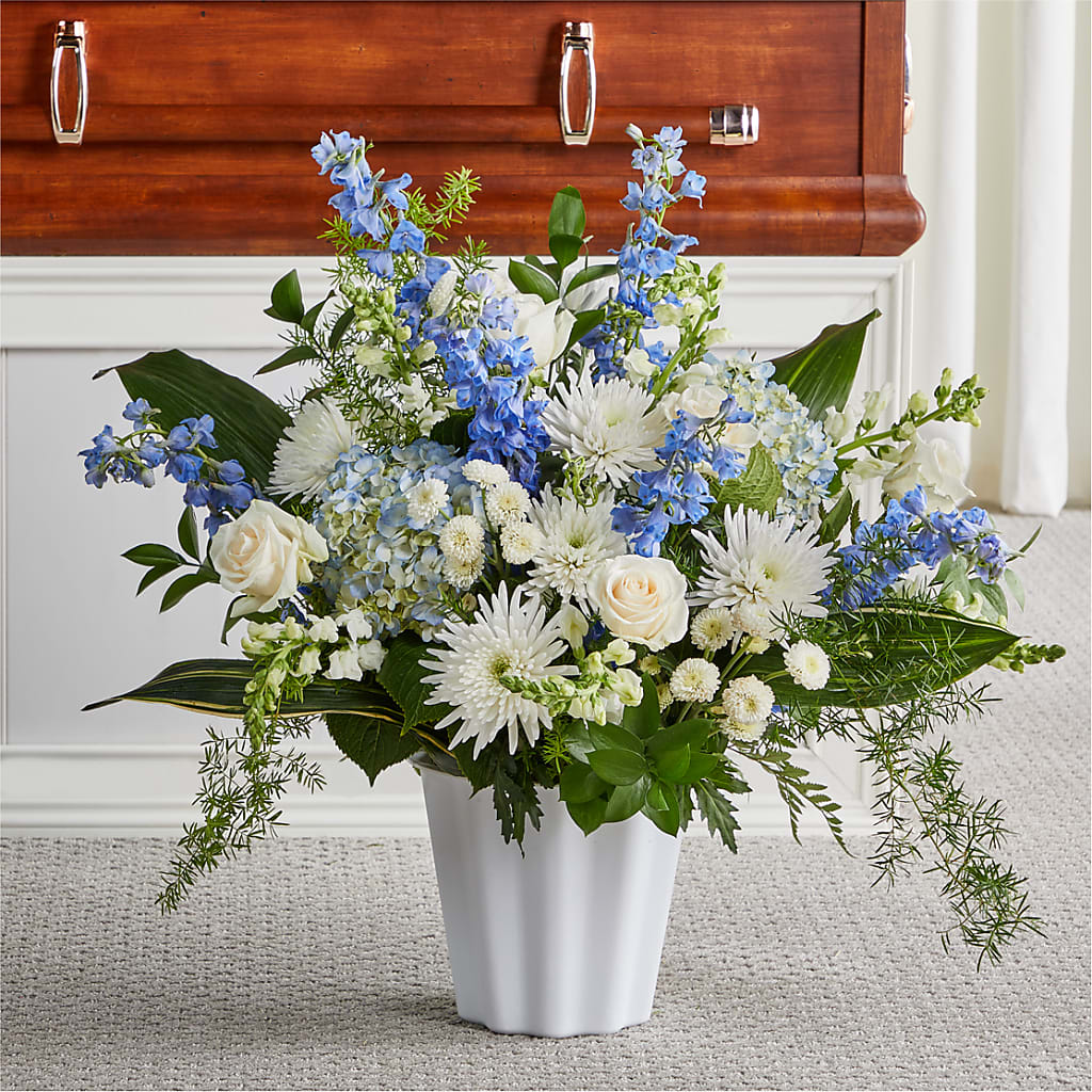 Everlasting Memories Floor Basket – Greenery Plus Florist, Monroe NY