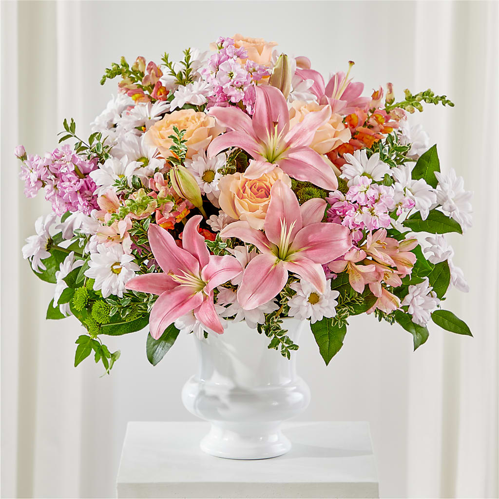Heartfelt Gesture Urn Arrangement – Greenery Plus Florist, Monroe NY