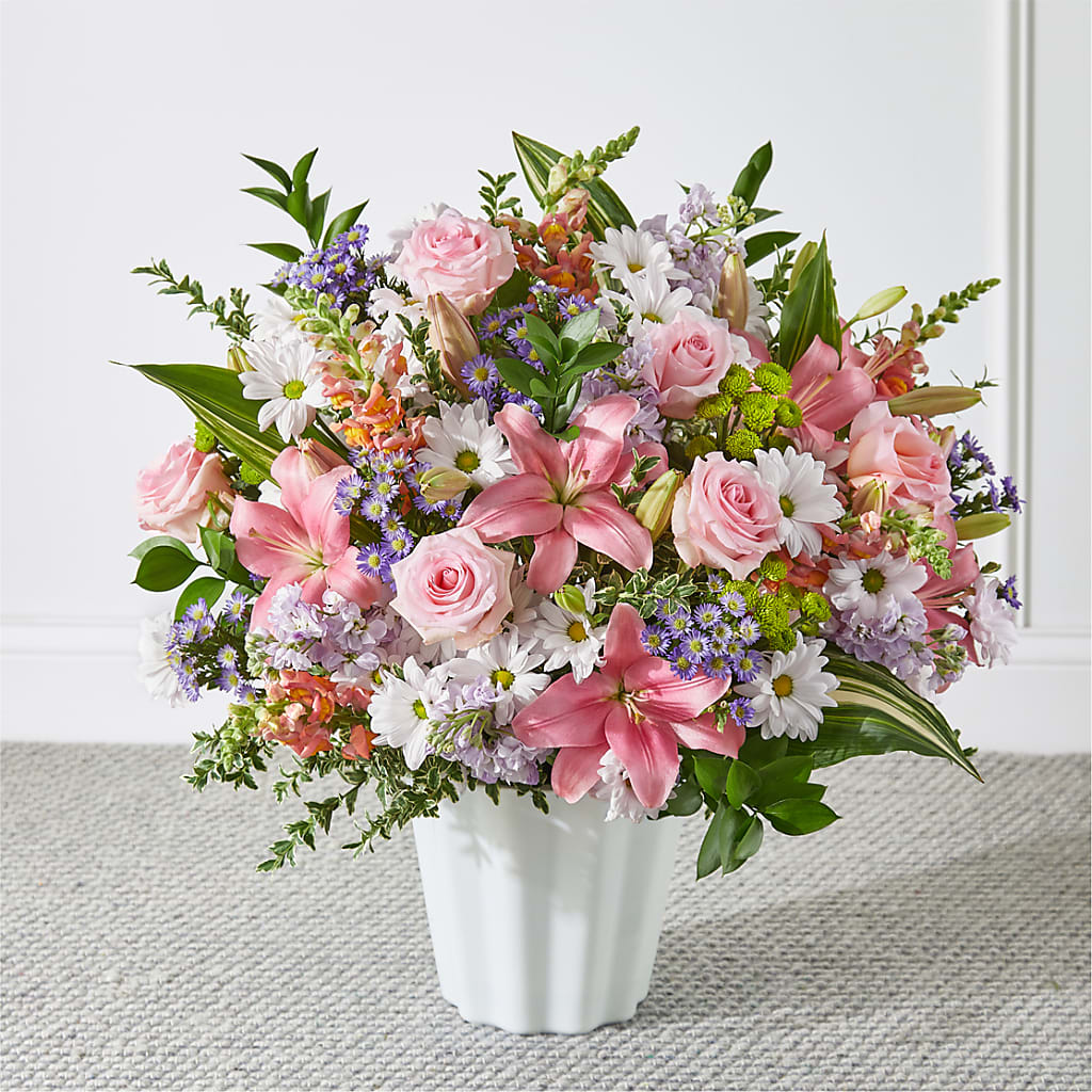 Abundant Compassion Floor Basket – Greenery Plus Florist, Monroe NY