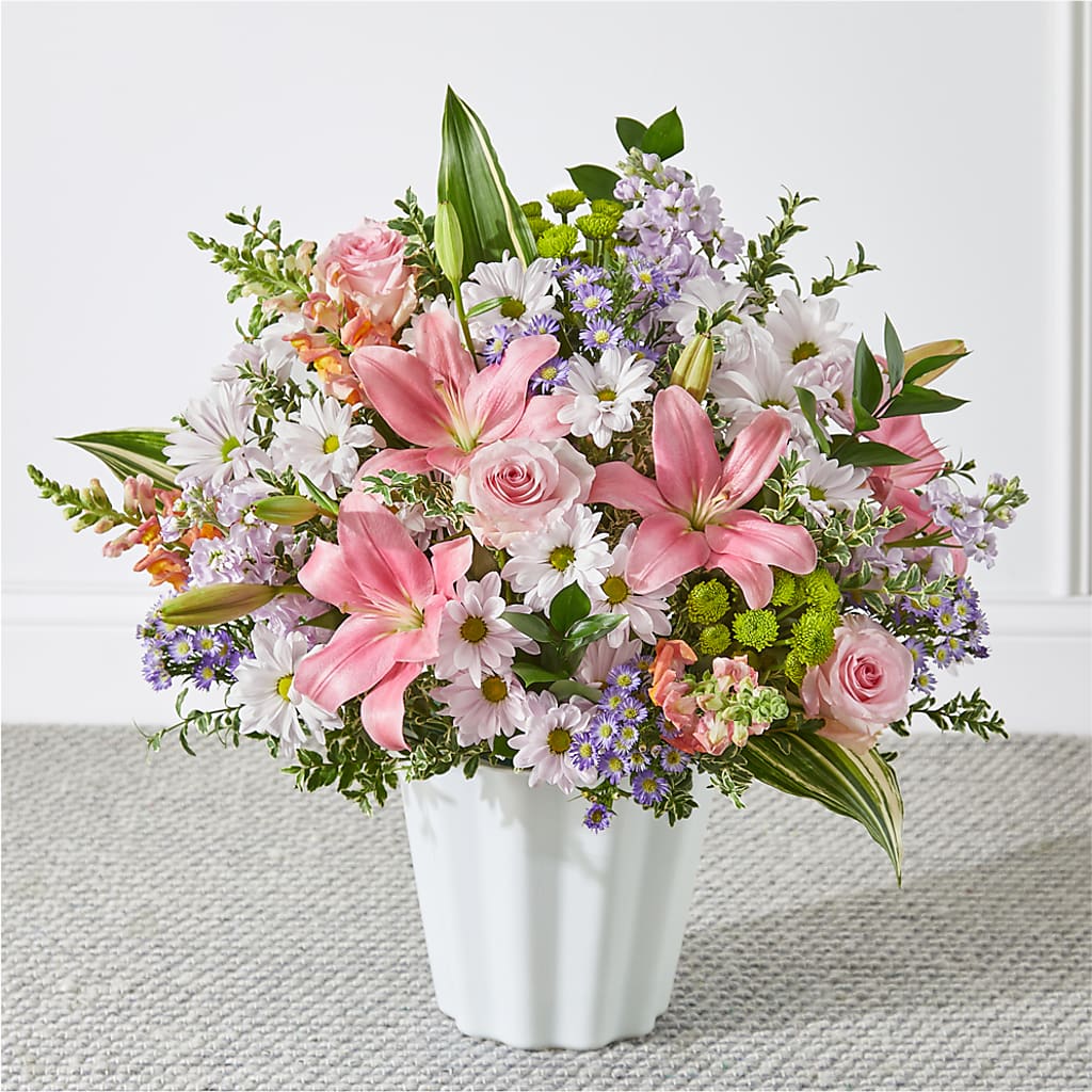 Abundant Compassion Floor Basket – Greenery Plus Florist, Monroe NY
