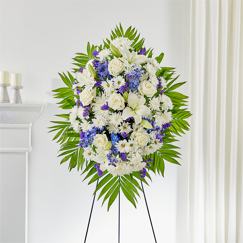 At Rest Standing Spray – Greenery Plus Florist, Monroe NY