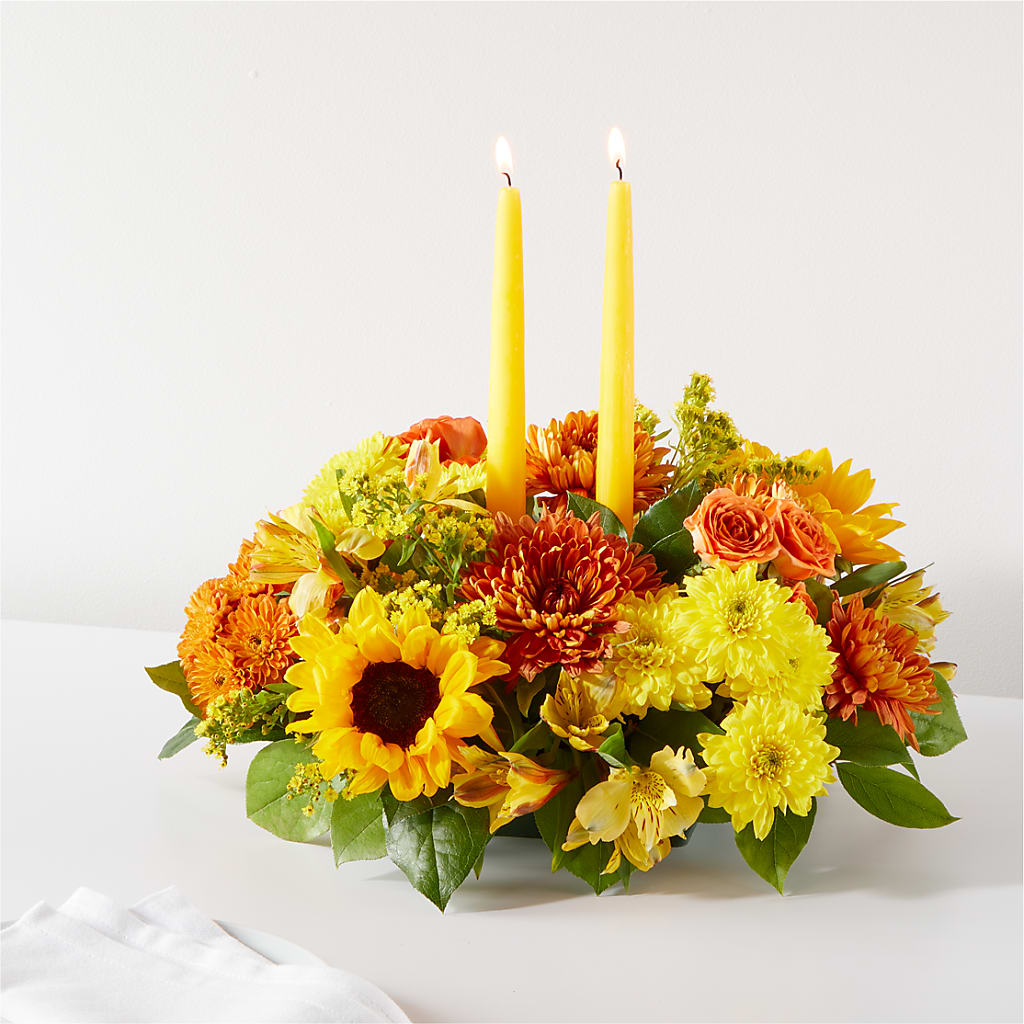 Autumn Harmony Centerpiece – Greenery Plus Florist, Monroe NY