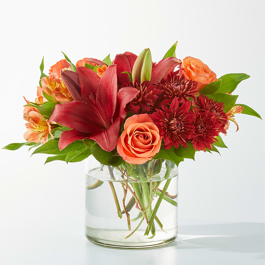 Crimson Leaves Bouquet – Greenery Plus Florist, Monroe NY