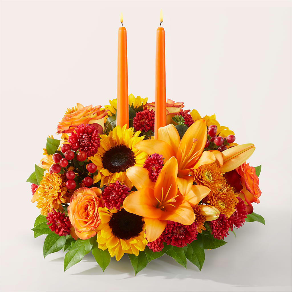Grateful Centerpiece – Greenery Plus Florist, Monroe NY