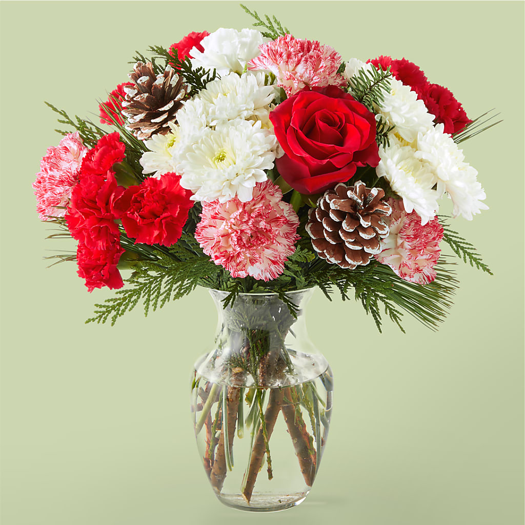 Candy Cane Lane Bouquet – Greenery Plus Florist, Monroe NY