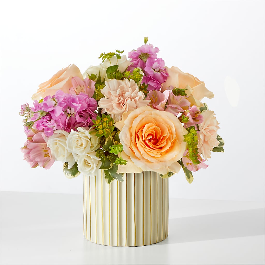 Paradise Bouquet with Ivory Vase – Greenery Plus Florist, Monroe NY