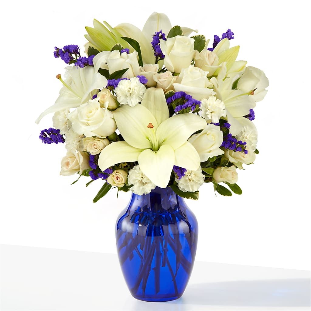 Sapphire Rush Bouquet – Greenery Plus Florist, Monroe NY