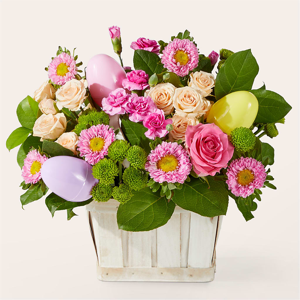 Get Eggcited Basket – Greenery Plus Florist, Monroe NY
