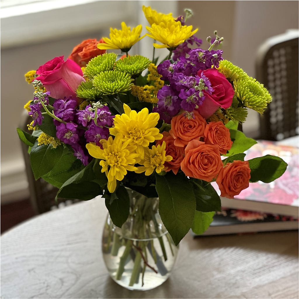 Bold & Bright – A Florist Original –  Greenery Plus Florist, Monroe NY