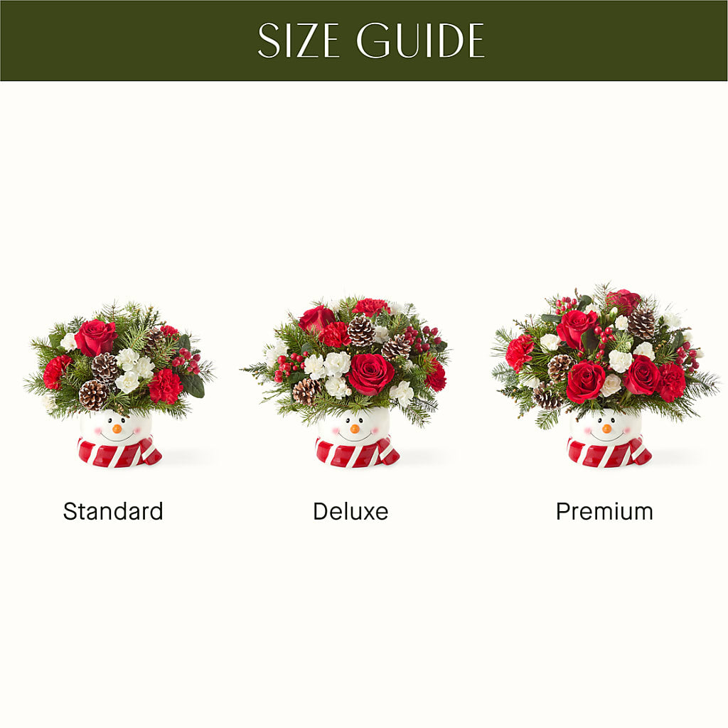 Jolly Snowman Bouquet –  Greenery Plus Florist, Monroe NY
