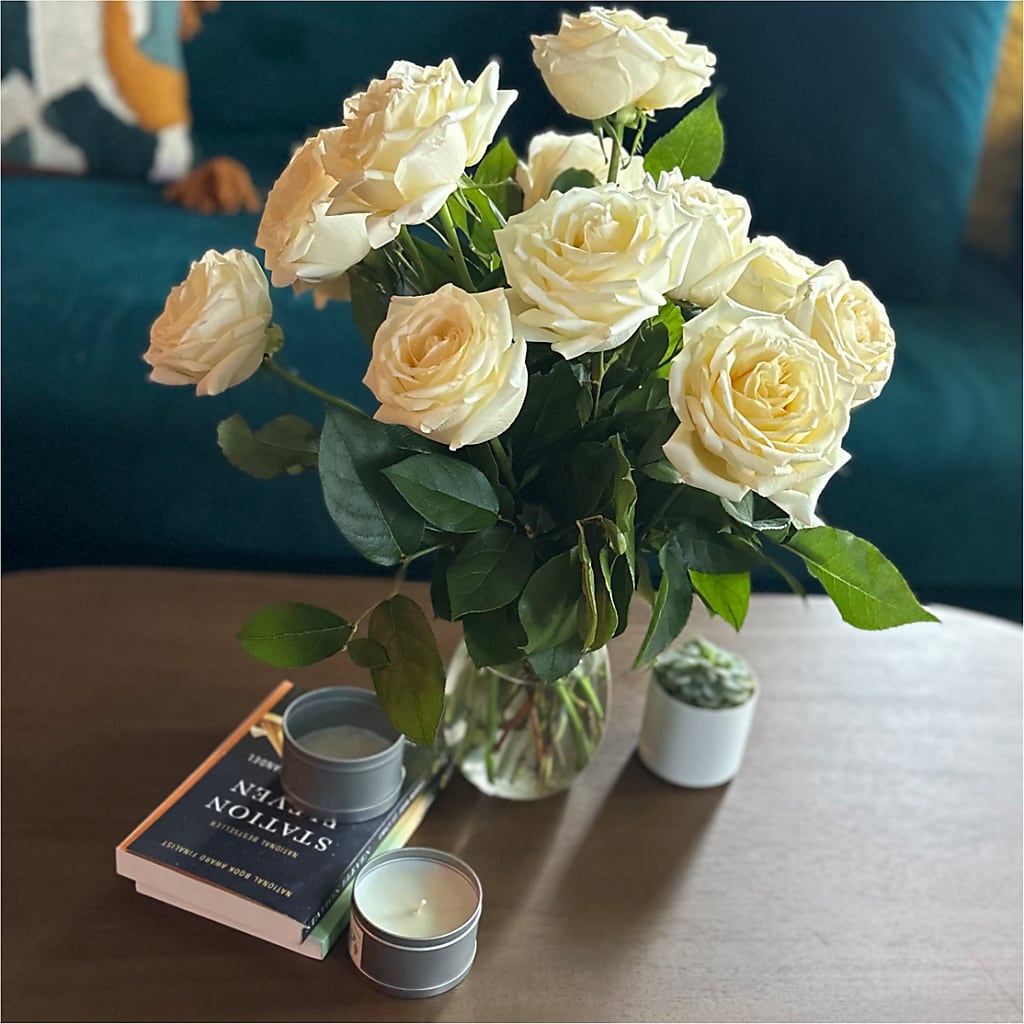 Long Stem Yellow Rose Bouquet –  Greenery Plus Florist, Monroe NY