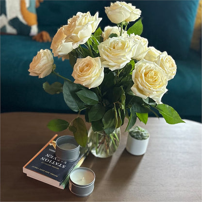 Long Stem Yellow Rose Bouquet –  Greenery Plus Florist, Monroe NY