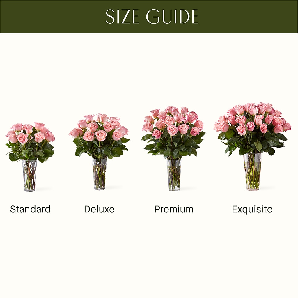 Long Stem Pink Rose Bouquet –  Greenery Plus Florist, Monroe NY