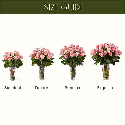 Long Stem Pink Rose Bouquet –  Greenery Plus Florist, Monroe NY