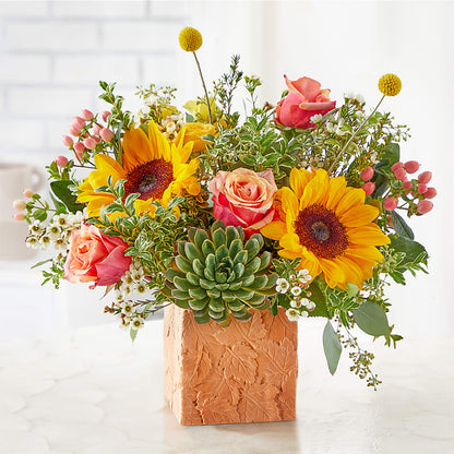 Sunflower Season Bouquet –  Greenery Plus Florist, Monroe NY