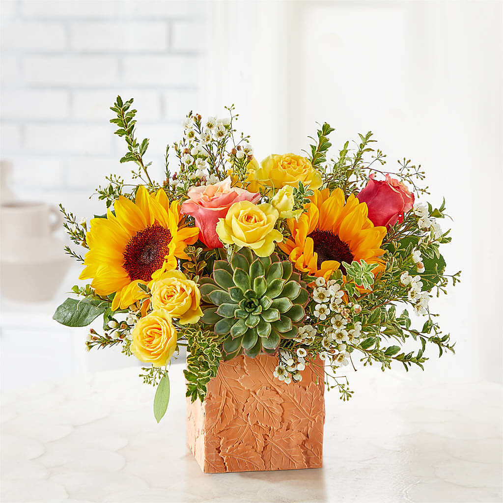 Sunflower Season Bouquet –  Greenery Plus Florist, Monroe NY