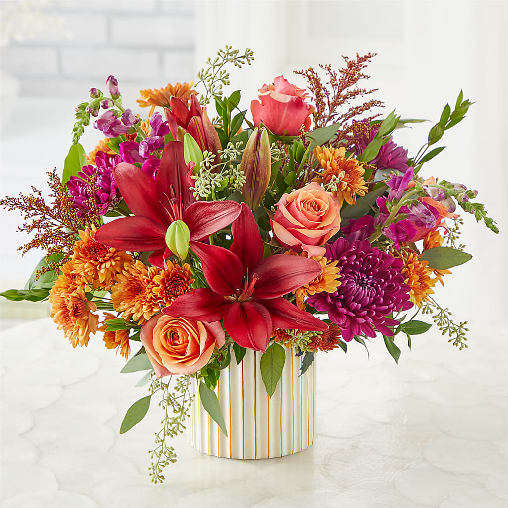 Burgundy Landscape Bouquet –  Greenery Plus Florist, Monroe NY