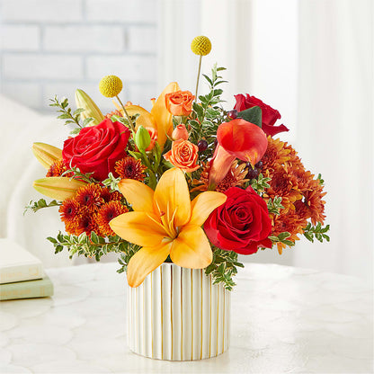Scarlet Skies Bouquet –  Greenery Plus Florist, Monroe NY