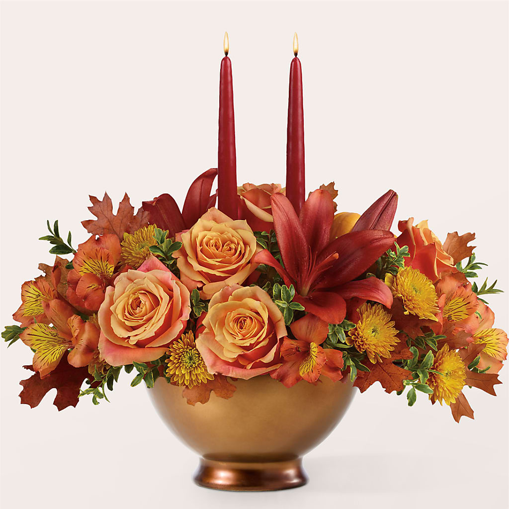 Harvest Table Centerpiece –  Greenery Plus Florist, Monroe NY