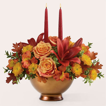 Harvest Table Centerpiece –  Greenery Plus Florist, Monroe NY