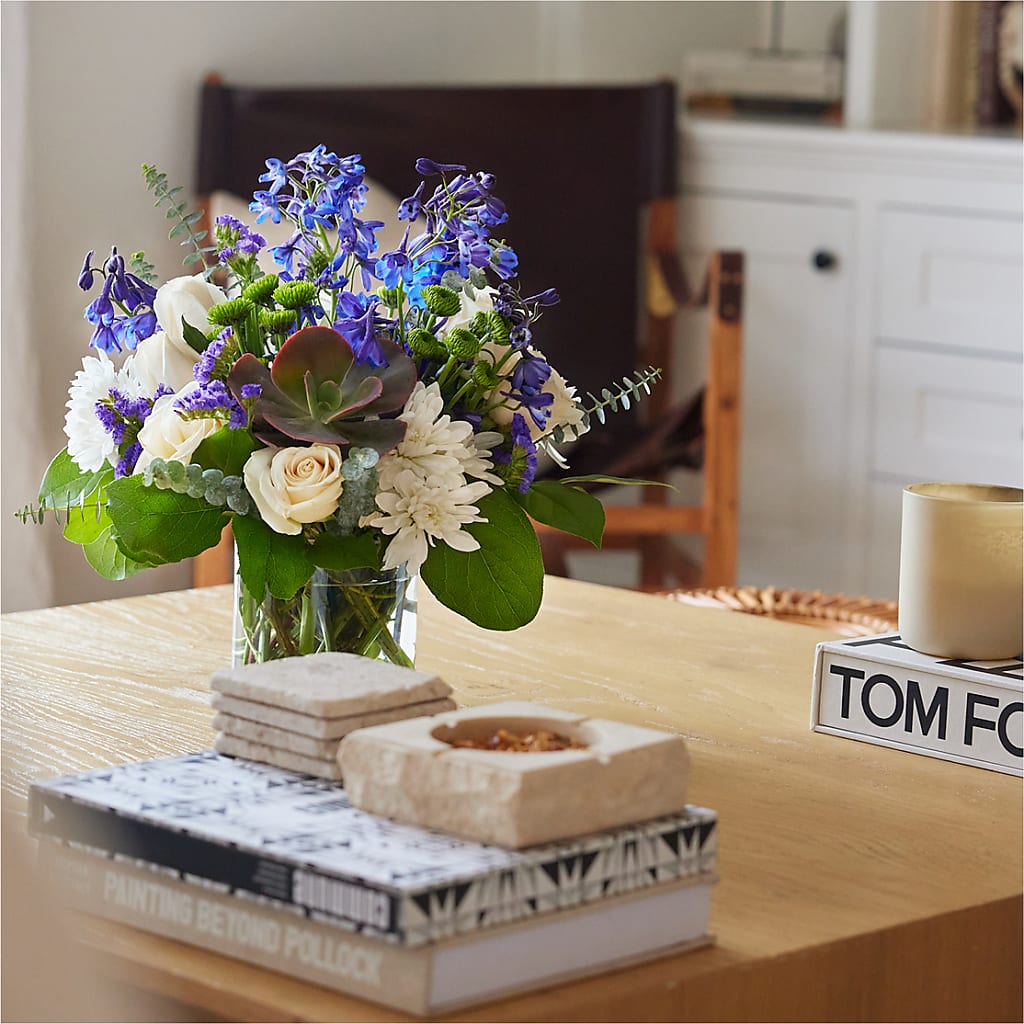 Cerulean Waves Bouquet –  Greenery Plus Florist, Monroe NY