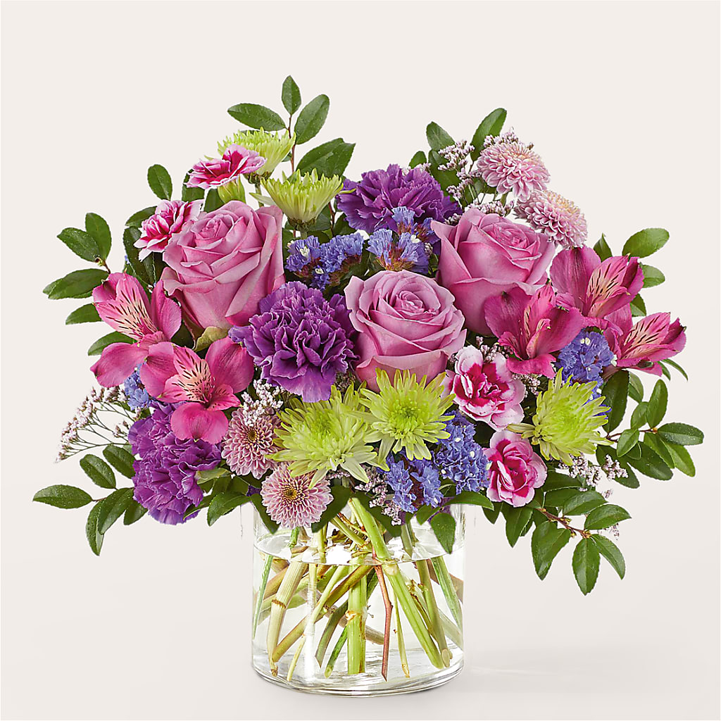 Glass Half Full Bouquet –  Greenery Plus Florist, Monroe NY
