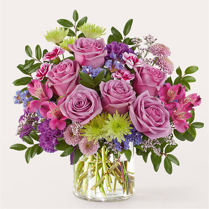 Glass Half Full Bouquet –  Greenery Plus Florist, Monroe NY